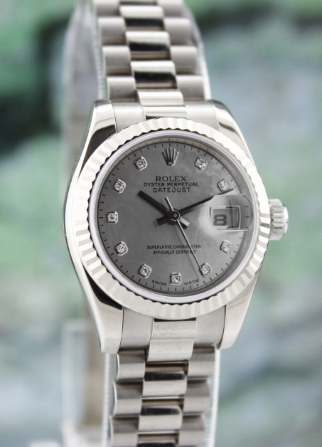 (image for) ROLEX LADY 18K OYSTER PERPETUAL DATEJUST - 179179